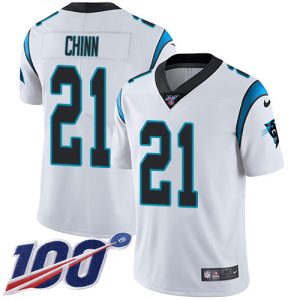 Authentic Vibrant Unique Panthers #21 Jeremy Chinn White Youth Stitched NFL 100th Season Vapor Untouchable Limited Jersey for a Memorable Fan Moment