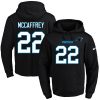 Impressive Luxurious Distinctive Panthers #22 Christian McCaffrey Black Name & Number Pullover NFL Hoodie to Boost Team Spirit