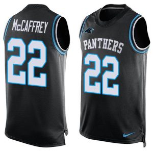 Cozy Impressive Vibrant Panthers #22 Christian McCaffrey Black Team Color Men's Stitched NFL Limited Tank Top Jersey for the Ultimate Fan Experience