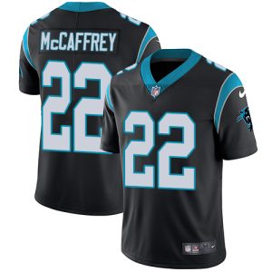 Sturdy Eye   catching Cozy Authentic Panthers #22 Christian McCaffrey Black Team Color Men's Stitched NFL Vapor Untouchable Limited Jersey for a Memorable Fan Moment