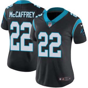 Sturdy Smart Superb Comfortable Panthers #22 Christian McCaffrey Black Team Color Women's Stitched NFL Vapor Untouchable Limited Jersey for the Ultimate Fan Experience