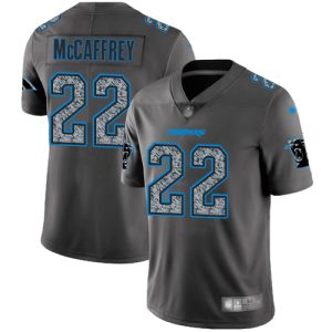 Luxurious Impressive Sturdy Panthers #22 Christian McCaffrey Gray Static Men's Stitched NFL Vapor Untouchable Limited Jersey to Boost Team Spirit
