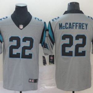 Fantastic Exclusive Panthers #22 Christian McCaffrey Silver Men's Stitched NFL Limited Inverted Legend Jersey for a Memorable Fan Moment