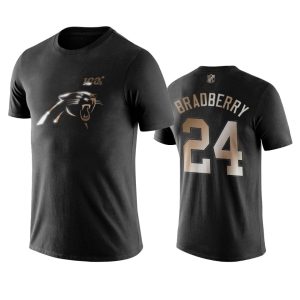 Smart Fashionable Classic Panthers #24 James Bradberry Black NFL Black Golden 100th Season T-Shirts to Show Your Support