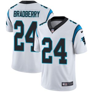 Premium Outstanding Panthers #24 James Bradberry White Men's Stitched NFL Vapor Untouchable Limited Jersey to Stand Out in the Crowd