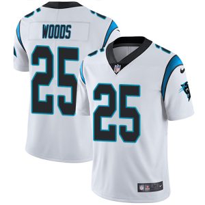 Stylish Superb Marvelous Panthers #25 Xavier Woods White Youth Stitched NFL Vapor Untouchable Limited Jersey to Stand Out in the Crowd