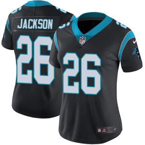 Outstanding Gorgeous Trendy Panthers #26 Donte Jackson Black Team Color Women's Stitched NFL Vapor Untouchable Limited Jersey for Game Day