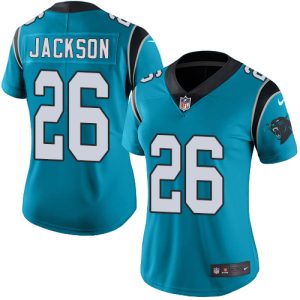 Elegant Alluring High Quality Graceful Panthers #26 Donte Jackson Blue Alternate Women's Stitched NFL Vapor Untouchable Limited Jersey to Boost Team Spirit