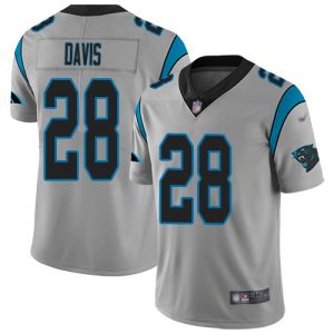 Elegant Exclusive Fashionable Eye   catching Panthers #28 Mike Davis Silver Men's Stitched NFL Limited Inverted Legend Jersey for a Memorable Fan Moment