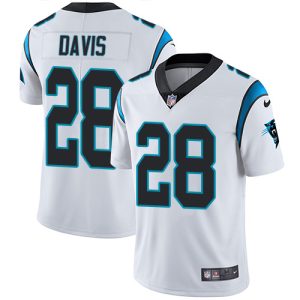 Exclusive Sleek Luxurious Trendy Panthers #28 Mike Davis White Men's Stitched NFL Vapor Untouchable Limited Jersey for the Ultimate Fan Experience