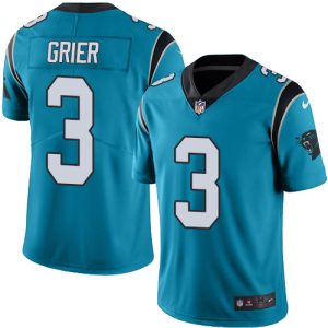 Stylish Modern Distinctive Premium Panthers #3 Will Grier Blue Alternate Youth Stitched NFL Vapor Untouchable Limited Jersey to Elevate Your Game Day Look