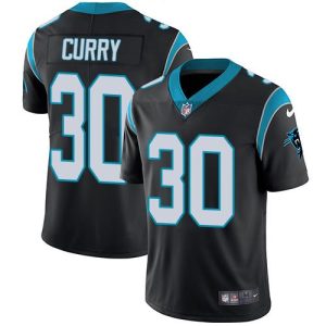 Impressive Cozy Panthers #30 Stephen Curry Black Team Color Youth Stitched NFL Vapor Untouchable Limited Jersey to Show Your Support