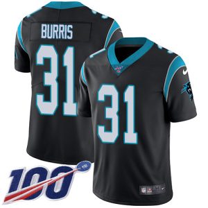 Unique Gorgeous Panthers #31 Juston Burris Black Team Color Youth Stitched NFL 100th Season Vapor Untouchable Limited Jersey for the Ultimate Fan Experience
