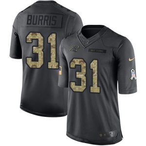 Luxurious Cool Sleek Eye   catching Panthers #31 Juston Burris Black Youth Stitched NFL Limited 2016 Salute to Service Jersey to Show Your Support