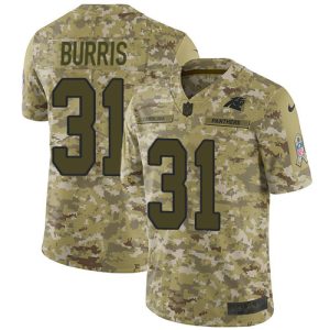 Trendy Stunning Panthers #31 Juston Burris Camo Youth Stitched NFL Limited 2018 Salute To Service Jersey to Elevate Your Game Day Look
