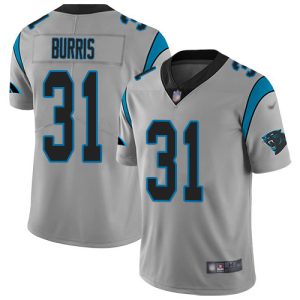 Smart Distinctive Trendy Panthers #31 Juston Burris Silver Youth Stitched NFL Limited Inverted Legend Jersey for True Fans