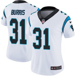 Sleek Fashionable Panthers #31 Juston Burris White Women's Stitched NFL Vapor Untouchable Limited Jersey to Boost Team Spirit