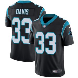 Attractive Outstanding Chic Panthers #33 Tae Davis Black Team Color Men's Stitched NFL Vapor Untouchable Limited Jersey for Game Day