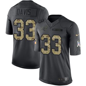 Stunning Graceful Cozy Exquisite Panthers #33 Tae Davis Black Youth Stitched NFL Limited 2016 Salute to Service Jersey to Stand Out in the Crowd