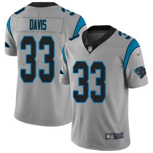 Fantastic Exquisite Fabulous Panthers #33 Tae Davis Silver Men's Stitched NFL Limited Inverted Legend Jersey for a Stylish Sporting Appearance