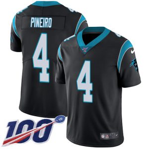 Cozy Comfortable Panthers #4 Eddy Pineiro Black Team Color Men's Stitched NFL 100th Season Vapor Untouchable Limited Jersey for a Stylish Sporting Appearance