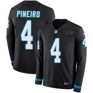 Comfortable Outstanding Trendy Panthers #4 Eddy Pineiro Black Team Color Men's Stitched NFL Limited Therma Long Sleeve Jersey to Boost Team Spirit