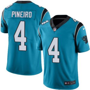 Handsome Dashing Vibrant Panthers #4 Eddy Pineiro Blue Alternate Men's Stitched NFL Vapor Untouchable Limited Jersey to Stand Out in the Crowd
