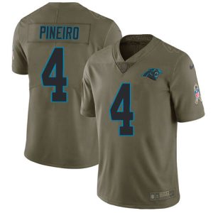 Exquisite Smart Distinctive Marvelous Panthers #4 Eddy Pineiro Olive Men's Stitched NFL Limited 2017 Salute To Service Jersey for an Unforgettable Season