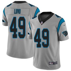 Vibrant Marvelous Panthers #49 Frankie Luvu Silver Men's Stitched NFL Limited Inverted Legend Jersey for an Unforgettable Season