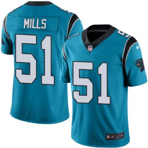 Comfortable Distinctive High Quality Panthers #51 Sam Mills Blue Alternate Youth Stitched NFL Vapor Untouchable Limited Jersey to Show Your Support