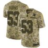 Attractive Alluring Fabulous Panthers #53 Brian Burns Camo Men's Stitched NFL Limited 2018 Salute To Service Jersey for an Unforgettable Season