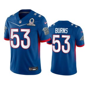 Elegant Cool Impressive Classic Panthers #53 Brian Burns Men's NFL 2022 NFC Pro Bowl Game Jersey Royal for a Stylish Sporting Appearance