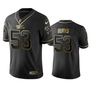 High Quality Chic Panthers #53 Brian Burns Men's Stitched NFL Vapor Untouchable Limited Black Golden Jersey to Boost Team Spirit