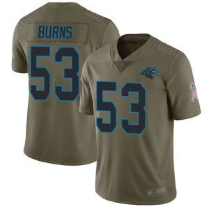 Modern Exquisite Distinctive Sturdy Panthers #53 Brian Burns Olive Youth Stitched NFL Limited 2017 Salute to Service Jersey for True Fans