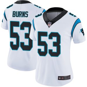 Exclusive Exquisite Panthers #53 Brian Burns White Women's Stitched NFL Vapor Untouchable Limited Jersey for an Unforgettable Season