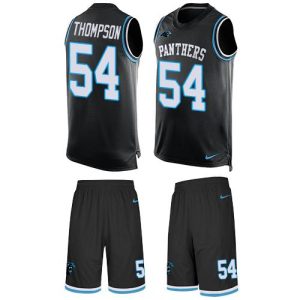 Outstanding Sleek Eye   catching Vibrant Panthers #54 Shaq Thompson Black Team Color Men's Stitched NFL Limited Tank Top Suit Jersey for an Unforgettable Season