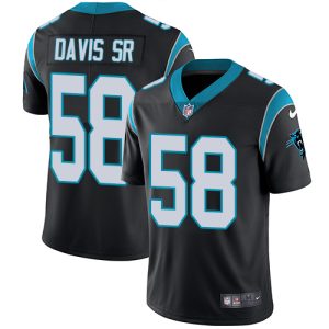 Graceful Comfortable Modern Panthers #58 Thomas Davis Sr Black Team Color Men's Stitched NFL Vapor Untouchable Limited Jersey to Elevate Your Game Day Look
