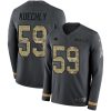 Classic Outstanding Stunning Panthers #59 Luke Kuechly Anthracite Salute to Service Men's Stitched NFL Limited Therma Long Sleeve Jersey to Boost Team Spirit