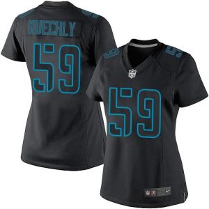Chic Marvelous Dashing Panthers #59 Luke Kuechly Black Impact Women's Stitched NFL Limited Jersey for True Fans