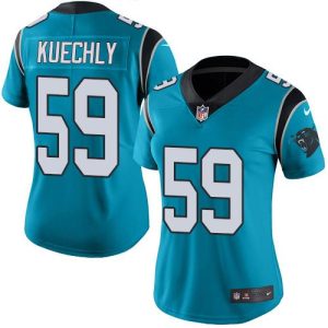 Graceful Outstanding Panthers #59 Luke Kuechly Blue Alternate Women's Stitched NFL Vapor Untouchable Limited Jersey for an Unforgettable Season