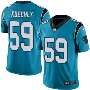 Cozy Vibrant Fashionable Panthers #59 Luke Kuechly Blue Youth Stitched NFL Limited Rush Jersey to Elevate Your Game Day Look