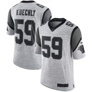 Comfortable Marvelous Panthers #59 Luke Kuechly Gray Men's Stitched NFL Limited Gridiron Gray II Jersey for a Stylish Sporting Appearance