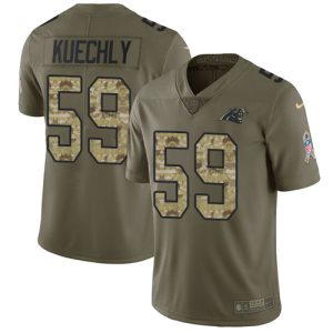 Smart Fabulous Panthers #59 Luke Kuechly Olive/Camo Youth Stitched NFL Limited 2017 Salute to Service Jersey for Game Day