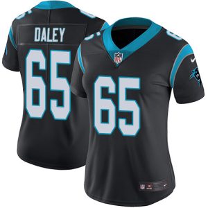 Authentic Sturdy Panthers #65 Dennis Daley Black Team Color Women's Stitched NFL Vapor Untouchable Limited Jersey for the Ultimate Fan Experience