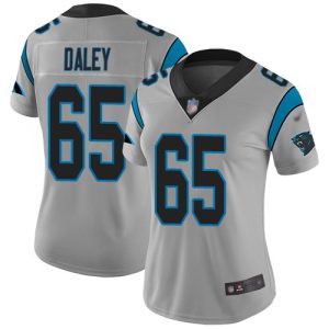 Exclusive Alluring Fantastic Panthers #65 Dennis Daley Silver Women's Stitched NFL Limited Inverted Legend Jersey for a Stylish Sporting Appearance