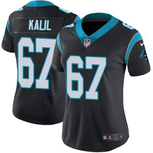 Impressive Comfortable Panthers #67 Ryan Kalil Black Team Color Women's Stitched NFL Vapor Untouchable Limited Jersey for a Memorable Fan Moment