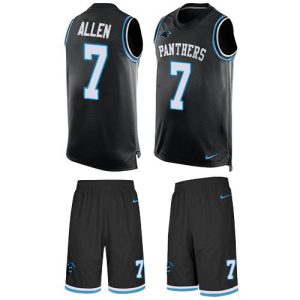 Cozy Fabulous Trendy Panthers #7 Kyle Allen Black Team Color Men's Stitched NFL Limited Tank Top Suit Jersey to Boost Team Spirit
