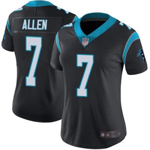 Modern Eye   catching Stunning Panthers #7 Kyle Allen Black Team Color Women's Stitched NFL Vapor Untouchable Limited Jersey for the Ultimate Fan Experience
