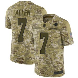 Modern Dashing Cozy Panthers #7 Kyle Allen Camo Youth Stitched NFL Limited 2018 Salute to Service Jersey for a Stylish Sporting Appearance
