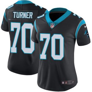 Alluring Stylish Panthers #70 Trai Turner Black Team Color Women's Stitched NFL Vapor Untouchable Limited Jersey to Boost Team Spirit